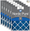 Nordic Pure 16x20x4 (Actual Size: 15 1/2 x 19 1/2 x 3 5/8) Pleated MERV 7 Air Filters 6 Pack