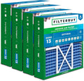 Filterbuy 16x20x5 Air Filter MERV 13 Optimal Smoke & Allergy Defense (4-Pack), Pleated HVAC AC Furnace Filters for Honeywell FC100A1003, Lennox X0592, and More (Actual Size: 15.75 x 19.75 x 4.38)