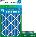 Filterbuy 14x24x2 Air Filter MERV 13 Optimal Smoke & Allergy Defense (2-Pack), Electrostatic Pleated HVAC AC Furnace Filters Replacement, Made in USA (Actual Size: 13.50 x 23.50 x 1.75)