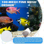 Shappy 15 Pcs 3 Sizes Aquarium Filter Mesh Bags 150 Micrometer Fine Filter Fish Tank Media Bags with Zipper for Activated Carbon Biospheres Ceramic Rings, 4 x 6 Inch, 7.9 x 6 Inch, 7.9 x 11.8 Inch