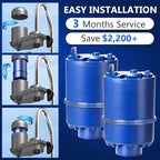 Blue Faucet Water Filter Replacement for Pur and PUR PLUS Mounted Water Filter System RF-9999 RF-3375 FM-2500V FM-3700 FM-3400B etc| Ensure Clean Tap Water 6 Pack by TOMOON