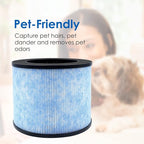 Flintar F100 Replacement Filter, Compatible with Instant AP100 Air Purifier, 3-in-1 H13 Grade Filtration, Part# F100, 2-Pack