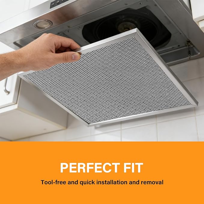 S99010467 Stove Hood Vent Filter 11.5" x 11.5" Fit for Broan Range Hood Filter BXT1 & Nutone AR1 series 99010467 Range Hood Grease Filters 2 Pack