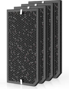 5000 Replacement Carbon Filter Compatible with Air Doctor 5000, 5000H, 5500, 5500i Air Purifiers, High-Capacity Large Granule Carbon Filter Compare to Part # ADF5006, 4-Pack