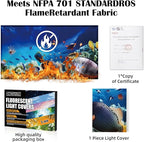 Fluorescent Light Covers - Classroom Covers for Ceiling Lights, 1 PCS 4 x 2 Feet Magnetic Light Filters, Classroom, Office Decor (Underwater World)