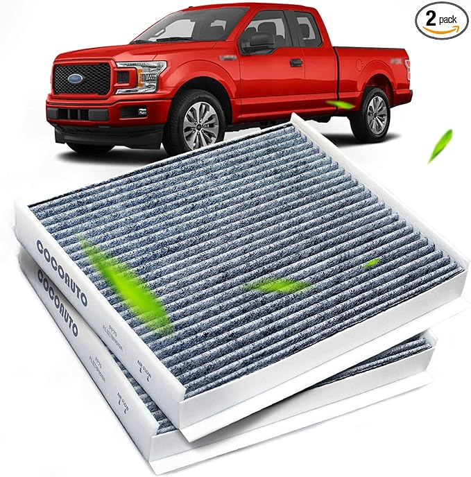 Cabin Air Filter for 2015-2025 Ford F150, 2017-2025 F250 F350 F450 F550 Super Duty, 2018-2024 Expedition Lincoln Navigator, FL3Z19N619A FP79 FP92(Set of 2)