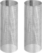 PATIKIL 2.4 Inch Stove Pipe Spark Arrestor Screen, 2Pcs 304 Stainless Steel Filter Chimney Flue 0.06 Inch Hole for Camping Tent Stove Accessories Vent Exhaust