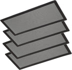 Magnetic Floor Vent Covers- 4"x10" Air Vent Screen Mesh Cover, Floor Register Vent Cover, Magnetic PVC Vent Mesh for Home Wall Ceiling Floor Air Vent Filters (4-Packs)