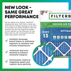 Filterbuy 16x25x5 Air Filter MERV 13 Optimal Smoke & Allergy Defense (1-Pack), Electrostatic Pleated HVAC AC Furnace Filters for Trion Air Bear 255649-105 and More (Actual Size: 15.63 x 24.13 x 4.88)