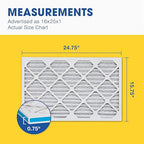 Aerostar 16x25x1 MERV 13 Air Filter, 6 Count, ACTUAL SIZE (15.75 x 24.75 x 0.75), HVAC, Air Conditioning & Furnace Filter for Allergies, Dust, Pet Dander & Smoke (MPR 1500 / FPR 10), Made in USA