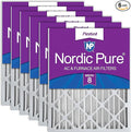 Nordic Pure 18x24x4 (Actual Size: 17 1/2 x 23 3/8 x 3 5/8) Pleated MERV 8 Air Filters 6 Pack