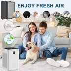 JF260-RF Filter Compatible with Jafända Air Purifier JF260 FilterS For AP1273 Air Purifiers,Compatible with KENM0RE Air Purifier PM2010 Filter,Part No. KF250,2 Set (4 Filters)
