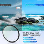 JJC 82mm Ultra Low Reflectivity UV Lens Protection Filter with 44 Multi-Coated, Waterproof Oil-Proof Scratch Resistant HD Camera Lens Filter
