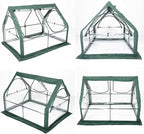 Portable Greenhouse for Garden Bed ,Easy Set-Up Gardening Flower House & Plant Sunshine Room with PVC Cover for Protecting Plant from Cold Frost & Birds & Insects