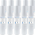 10 Micron Sediment water Filter - Whole House Water Filter Cartridge - 4.5 x 20-inch Replacement - Compatible with All Whole House Water Filter System - (20 X 4.5, 10 Count)