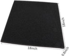 Aquarium Filter Bio Sponge Pad, Foam Sponges Filter Media, Cut fit it Filter Accessories for Fish Tanks and Ponds (18"x18"x0.8" (50PPI) 2 PACK)