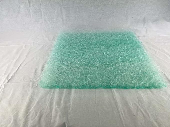wioboy Paint Booth Exhaust Filter Pad, 20.5" x 20.5" (100/case) 15 Gram Fiberglass Paint Arrestor for Spray Booth