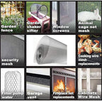 KISKIS 304 Stainless Steel Woven Wire Mesh, Wire Mesh Window Screen Mesh, Prevent Mouse Mice Snakes Hornets Rodents Entering,Easy to Cut and Install,120X300CM47X118INCH