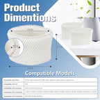 Funmit WF2 Humidifier Filter Replacement for Vicks Kaz Humidifier Starry Night Cool Mist V3500N V3700 V3100 V3900 Sunbeam 1118 1119 Honeywell HCM-300T HCM-350 WA-8D Enviracaire ECM-500 4 Pack