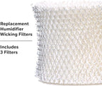 ProTec Humidifier Filter Replacement, Wicking, Pack of 3 – Replacement Filter Works with Vicks Cool Mist Humidifiers and Other Models
