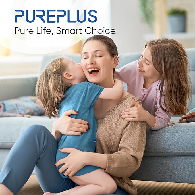 PUREPLUS 10 Micron 10"x2.5" Whole House String Wound Sediment Filter for Well Water, Replacement Cartridge for Universal 10 inch RO System, WP-5, Aqua-Pure AP110, CFS110, Culligan P5,WFPFC4002, 6Pack