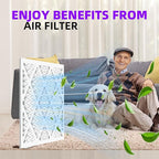 14x20x1 Air Filter (12-Pack) MERV 11 MPR 1200 & FPR 7 Pleated Air Filter (Actual Size: 13.75"x19.75"x0.75"),14x20x1 air filter