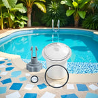 SF80110-1 Leaf Trap Cover Lid,Pool Leaf Trap Cover Lid,O-Ring & Valve,Fit for Intex 12 Inch (Pump Flow Rate: 2,100 GPH) Sand Filter Pump,NOT Fit for Intex 14&16 Inch,Sand Filter Pump Replacement Parts