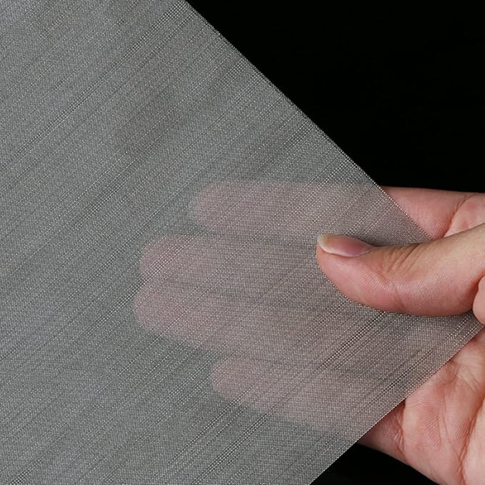 Stainless Steel Woven Wire Mesh 304 Stainless Steel Woven Wire, 80 Mesh Fly Mosquito Net, Fine Screen Mesh, Rodents Garden Insect Screen, for Vent, Filter, Window (Silver 1x11m)