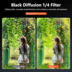 AMAZEAR Filters Set for Insta360 GO Ultra, Insta 360 Pro Accessories Neutral Density & Polarizer Optical Glass Lens Filter Kit (CPL + ND8 + ND16 + ND32 + 1/4 Black Pro-Mist)