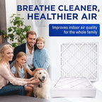 16x20x1 Air Filters, MERV 8 Pleated HVAC AC Furnace Filter Replacement, For Home and Commercial Use, Dust, Pet, & Lint, Made In USA, Easy Install (6 Pack)