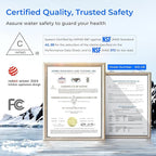 Waterdrop X8-Basic Reverse Osmosis System, NSF/ANSI 42&58&372 Certified, 800 GPD Tankless RO Water Filter, 9-Stage Filtration Undersink RO Filtration System, 2:1 Pure to Drain, Reduce PFAS, BPA Free