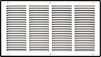 Fits 20x10 Duct Opening | Steel Return Air Grille by Handua | Vent Cover Grill for Sidewall and Ceiling | White | HVAC Cold Air Intake Grille | Outer Dimensions: 21.75"W X 11.75"