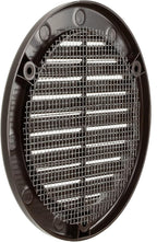 Vent Systems 4" Inch (Opening Dimensions) - Pack of 5 - Brown Soffit Vent Cover - Plastic Round Air Vent Grille - Built-in Mesh Screen - HVAC Register Louver for Bathroom, Home, Kitchen