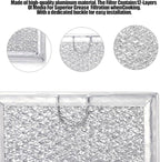 3 Pack Grease Filter & Charcoal Filters Set for Microwave Filter Replacement Combo – Compatible with LG LMV2031ST, LMV2031BD, LMHM2237ST, LMH2235ST & More (5230W1A012B & 5230W1A003A)