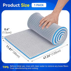 Borlech 8-Layer Fast-Acting Aquarium Filter Pad - Cut-to-Size Aquarium Floss Media for Fish Tank, Pond, Sump - Fast Water Polishing in Hours (47.24"x11.81"x0.6")