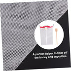 Mikinona Honey Strainer Filter Net Mesh Filter Net for Honey Extraction Lightweight Portable Nylon Material