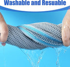 AQUANEAT Aquarium Filter Sponge 8-Layer Filter Media Pad, Cut-to-Size Foam Floss for Fish Tank Sump Pond (47" x 12" x 0.6")