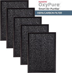 Nuwave OxyPure 5-Pack Genuine Replacement HEPA/Carbon Combo Filters, Removes Irritants, Pollutants & Odors, Produced & Sold by Original Manufacturer for OxyPure Models 47001, 47002, 47003, and 47004