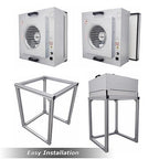 INTSUPERMAI Vertical Laminar Flow Hood Air Flow Clean Bench Workstation with HEPA Filter Lab Fume Hood Air Volume 294-411 cfm Dust Free Room Workshop for Phone LCD Repair Workshop Laboratory 110V
