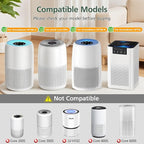 AP100 AP102 Pet Care Filter Compatible with AromaRoom AP100/AP102, Core Mini Air Purifi-ers, 3-IN-1 HEPA Filter and Activated Carbon Filter, 2 Pack (Yellow)