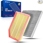 KAX Engine & Cabin Air Filter Kit for Jeep Wrangler 2018-2026 2.0T/3.6L, Gladiator 2020-2025 3.6L, Replace# CA12373 CF12450