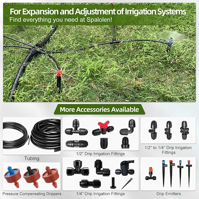 100 Pack Drip Irrigation Stakes for 1/8" to 1/4" Inch Drip Irrigation Tubing Hose Irrigation Support Stakes 5.79" H Suitable for Raising the Height of Drip Emitters/Heads or Drip Irrigation Parts