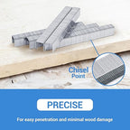 meite T-50 Staple Gun Staples, 5/16 Inch Heavy Duty Staples, Galvanized 20 Gauge 3/8 Inch Crown Staple for Upholstery, Construction, Furniture (10 Packs)