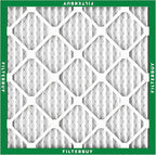 Filterbuy 25x25x1 Air Filter MERV 8 Essential Dust & Allergy Defense (12-Pack), Electrostatic Pleated HVAC AC Furnace Filters Replacement, Made in USA (Actual Size: 24.50 x 24.50 x 0.75)