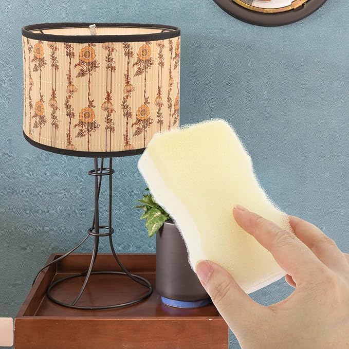 15Pcs Lampshade Cleaner Sponges Set, Dry Fabric Cleaning Soot Remover for Lampshades, Reusable Dust and Pet Hair Removal Tool for Home and Craft Cleaning