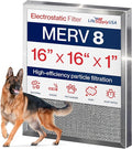16x16x1 Electrostatic Air Filter, MERV 8, Washable, Reusable Furnace AC/HVAC Filter, Energy Saving, Easy to Clean, Long-Lasting by LifeSupplyUSA