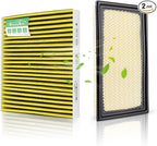 Engine and Cabin Air Filter Combo for Ford Explorer 2020-2026 2.3/3.0L,Lincoln Aviator 20-26 3.0L,Police Interceptor Utility 20-25 3.0L Air Filter Car Replacement #JX6Z19N619BA CA10242 Car Accessories