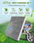 1Pcs HEPA Cabin Air Filter and 1Pcs Engine Air Filter Fit for Palisade 2020 2021 2022 2023 2024 2025 2026 Replacement CA11943 97133-S8000 HAC-46207LB Accessories