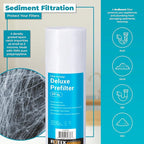 Reverse Osmosis Alkaline pH+ Water Filter Set | 6 Replacement Water Filters with 100 GDP Membrane | 6 Month Supply | Under Sink RO Water Filter | PP, GAC, CTO, ROM, PC, ALK | Universal 10 Inch Size