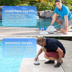 80PCS Pool Skimmer Filter Socks for Above Ground and Inground, Pool Skimmer Basket Nets, Ultra Fine Mesh Screen Socks for Pool Skimmer Basket